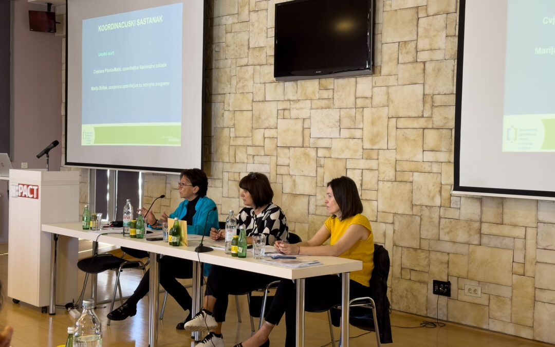 Koordinacijski sastanak i izobrazba s predstavnicima/-ama udruga – korisnica institucionalne podrške Nacionalne zaklade